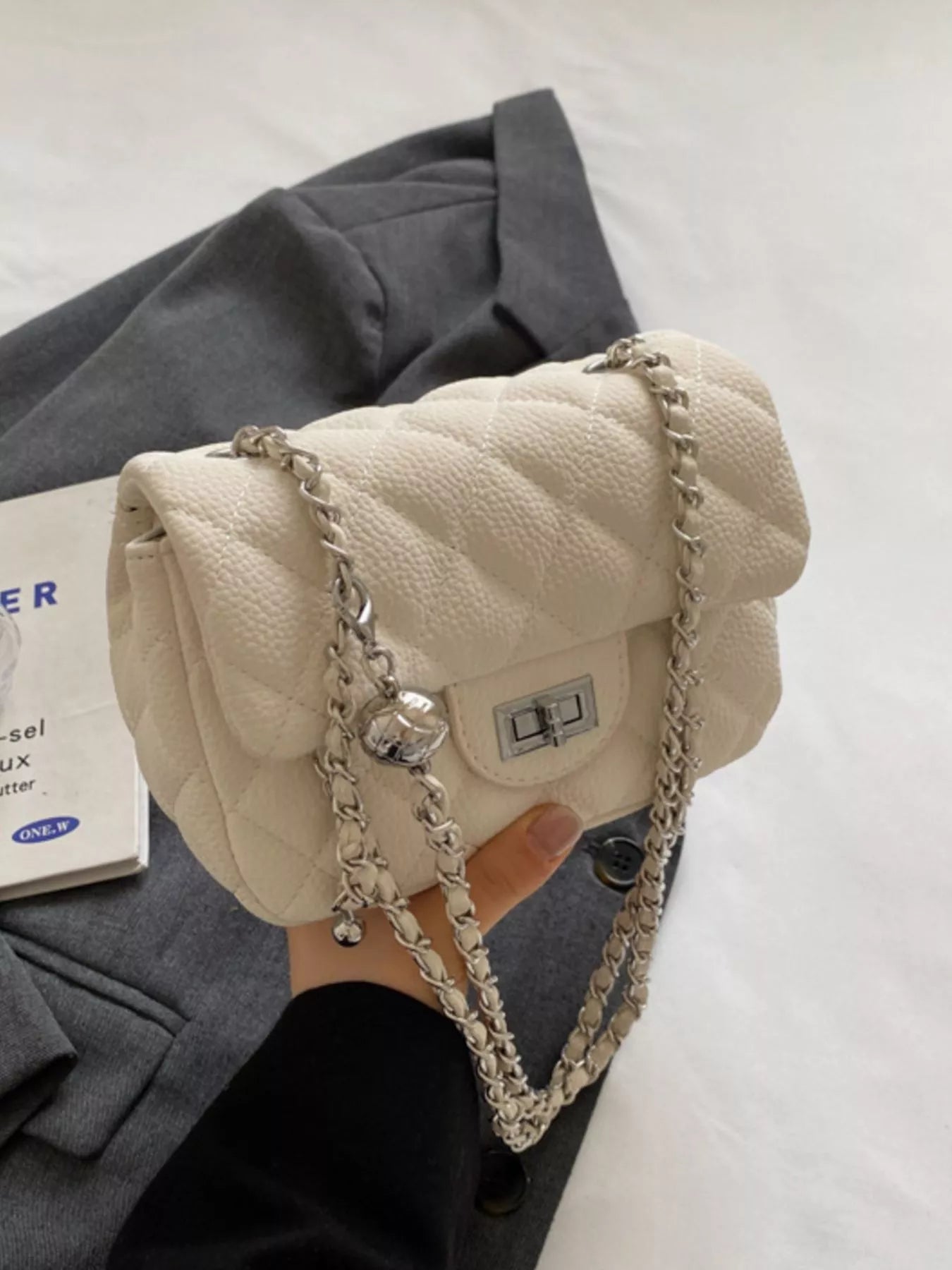 Quilted Chain Crossbody Bag