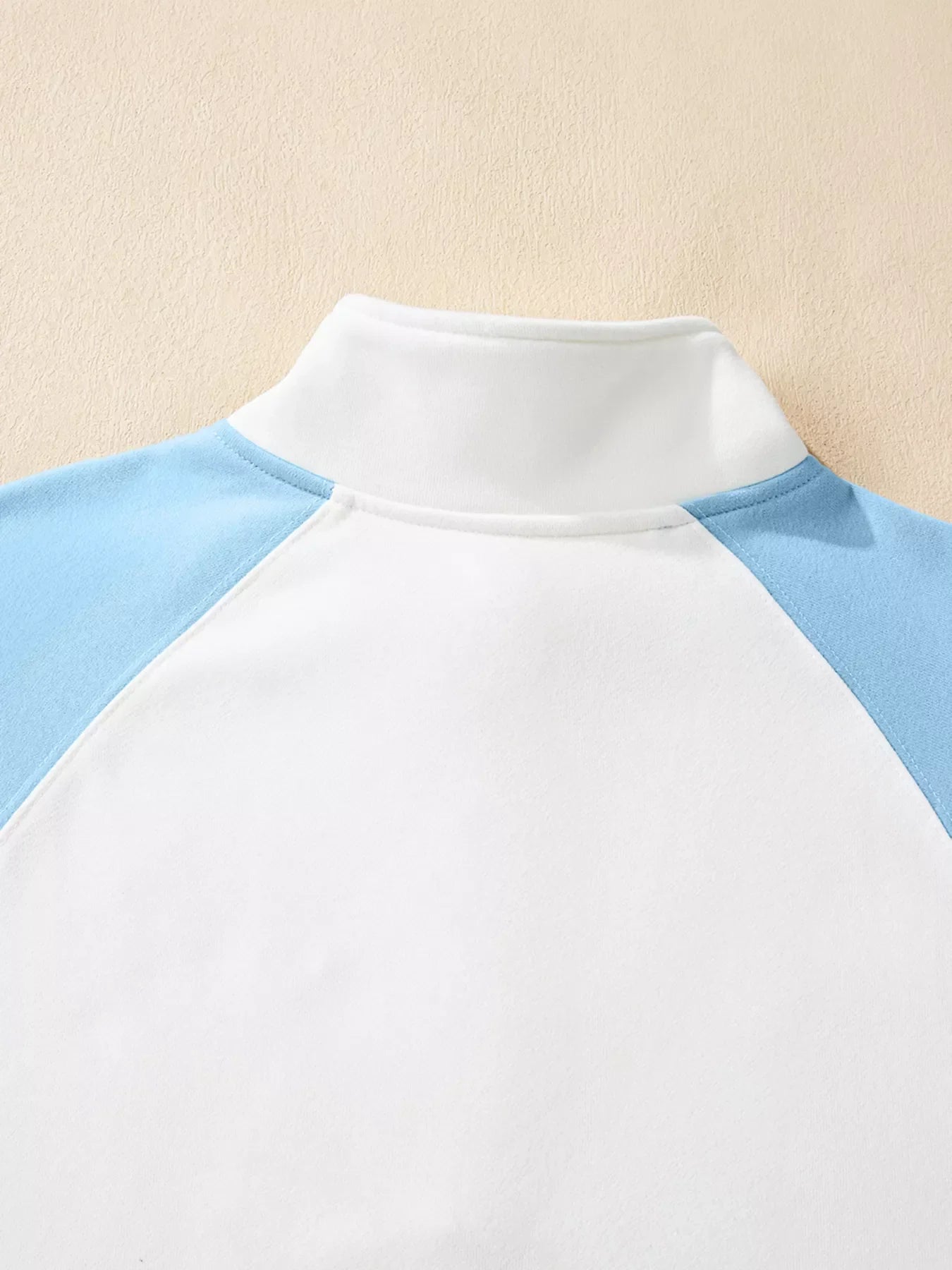 Color Block Snap Buttons Sweatshirt