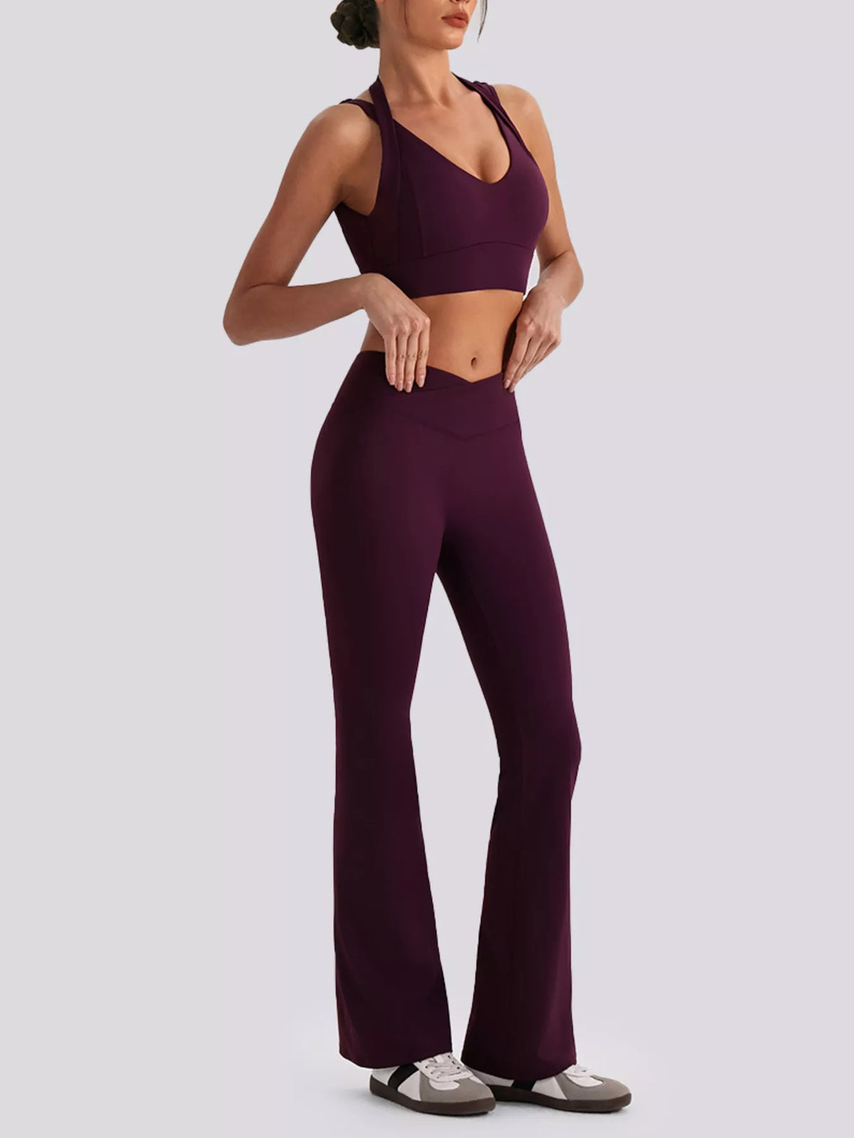 Seamless Criss-Cross Tank and Leggings Active Set