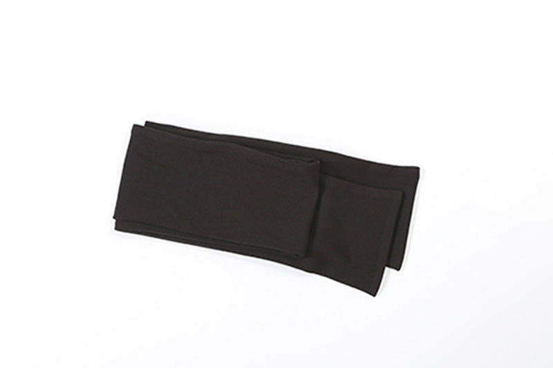 Strapless Backless Split Ribbon Skirt Set