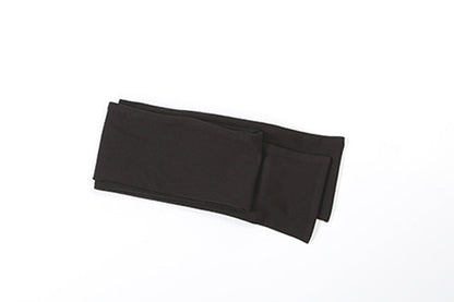 Strapless Backless Split Ribbon Skirt Set