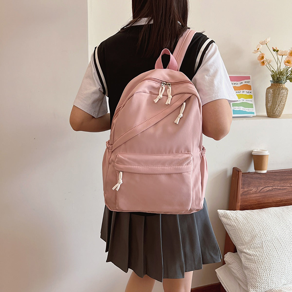 Cloth Backpack Bag and Sling Bag