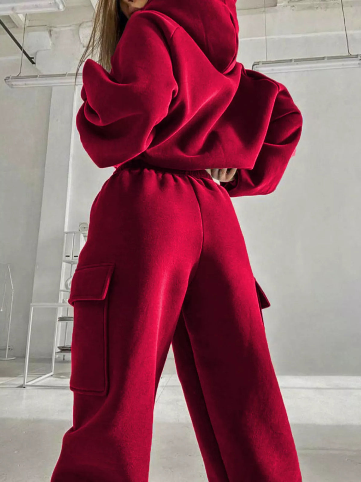 Kangaroo Pocket Hoodie and Joggers Set