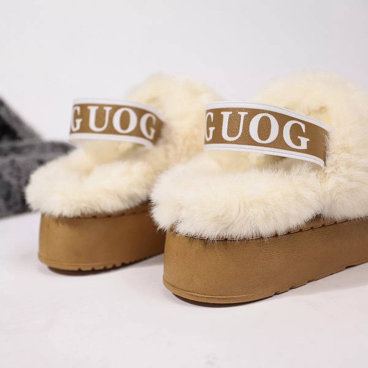 Round Toe Platform Ankle Boots