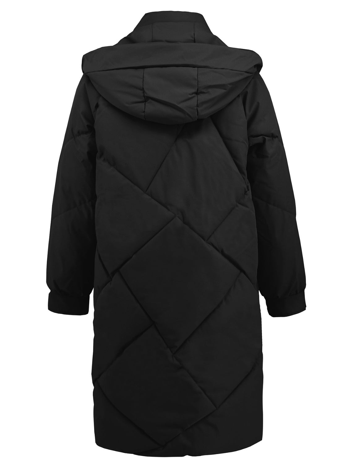 Hooded Winter Coat with Pockets