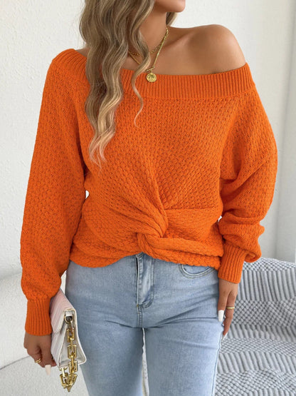 Twist front knit top, view 15
