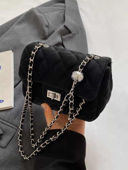 Quilted Chain Crossbody Bag