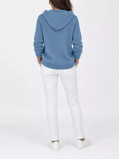 Hooded knit cardigan, view 7