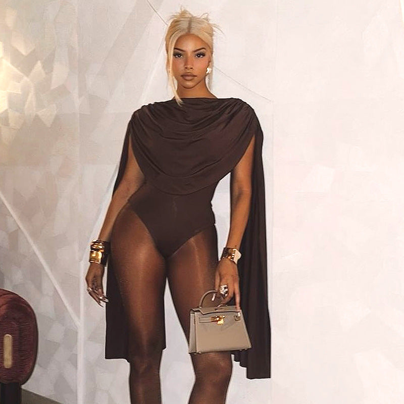 Bottom coat long sleeved jumpsuit