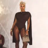 Bottom coat long sleeved jumpsuit