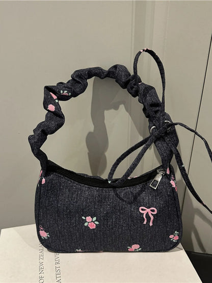 Embroidered Shoulder Bag