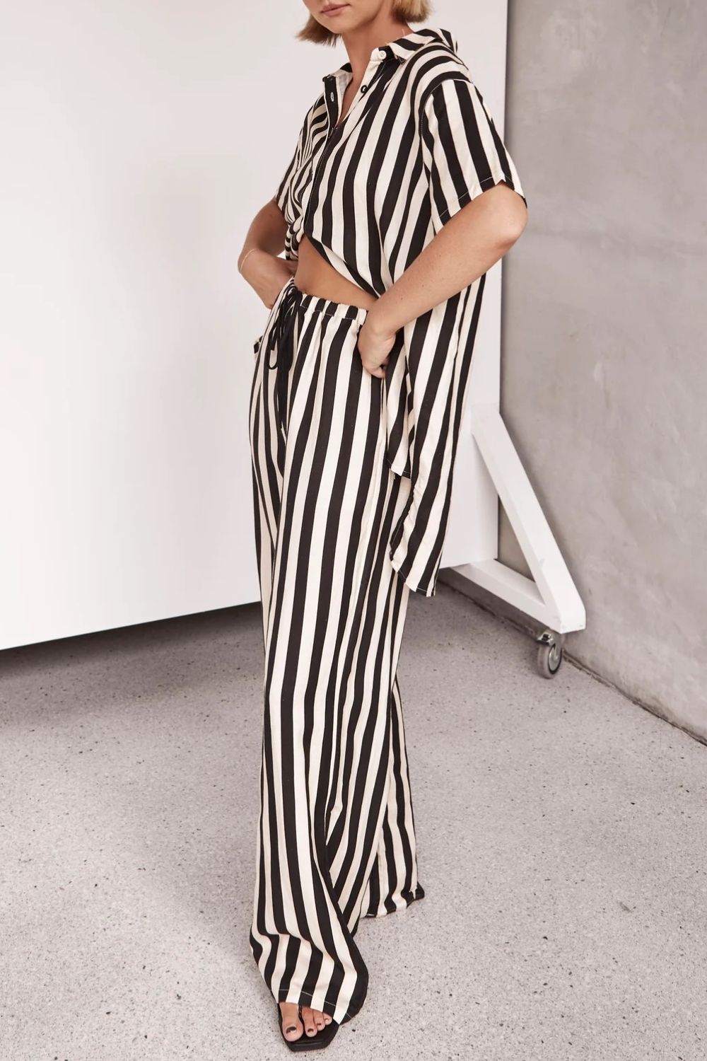 Striped Pants Set