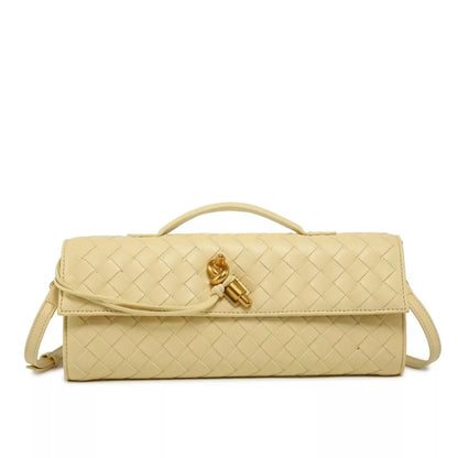 Woven Leather Wristlet