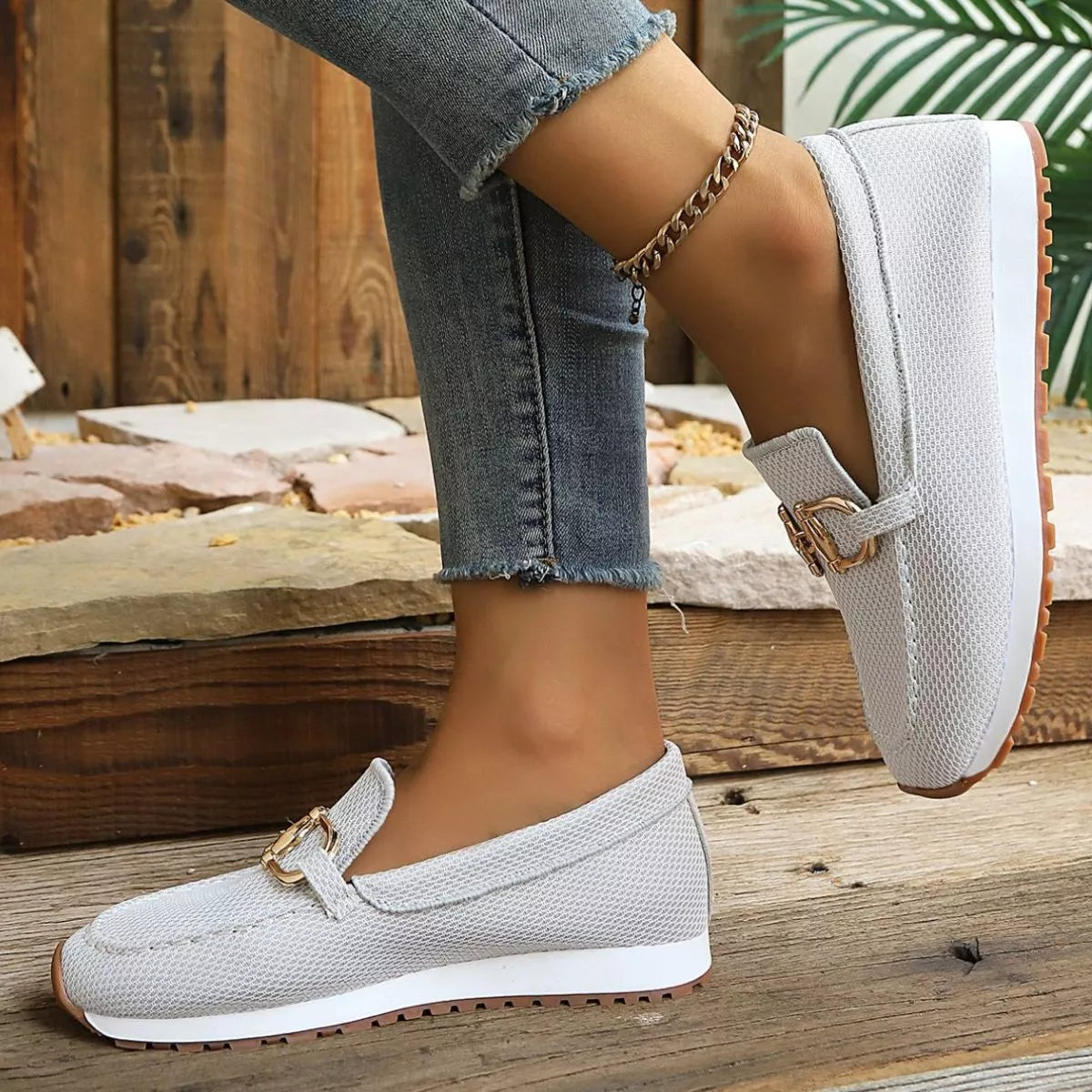 Round Toe Slip-Ons