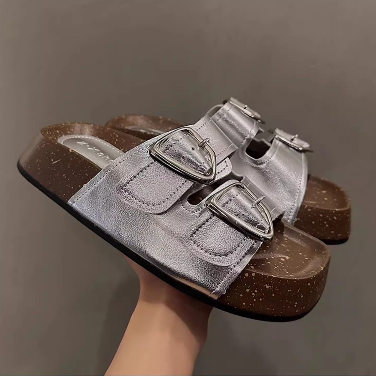 Platform Wide Toe Sandals