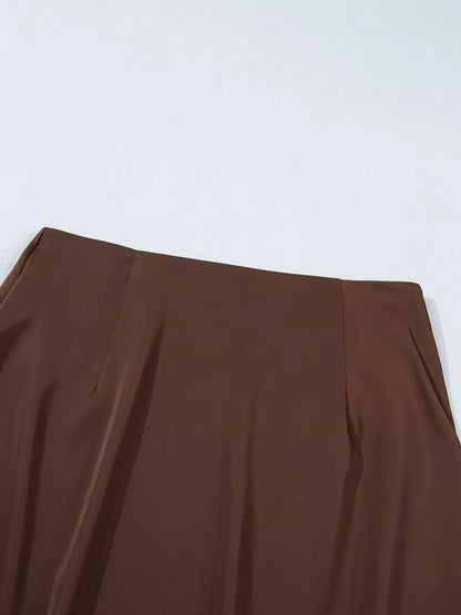 Long shift skirt with lace hem, view 6