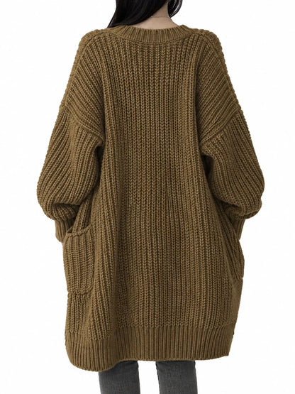 Chunky knit openwork cardigan, view 19