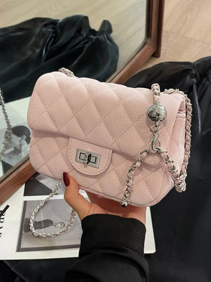 Quilted Chain Crossbody Bag