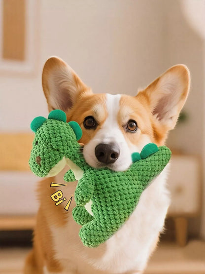 Dinosaur Squeaky Chew Pet Plush Toy