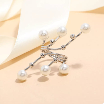 Alloy Pearl Bypass Ring