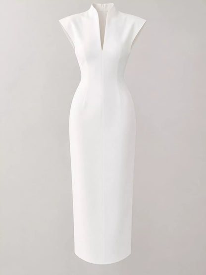 Plus size sleeveless bodycon dress, view 4