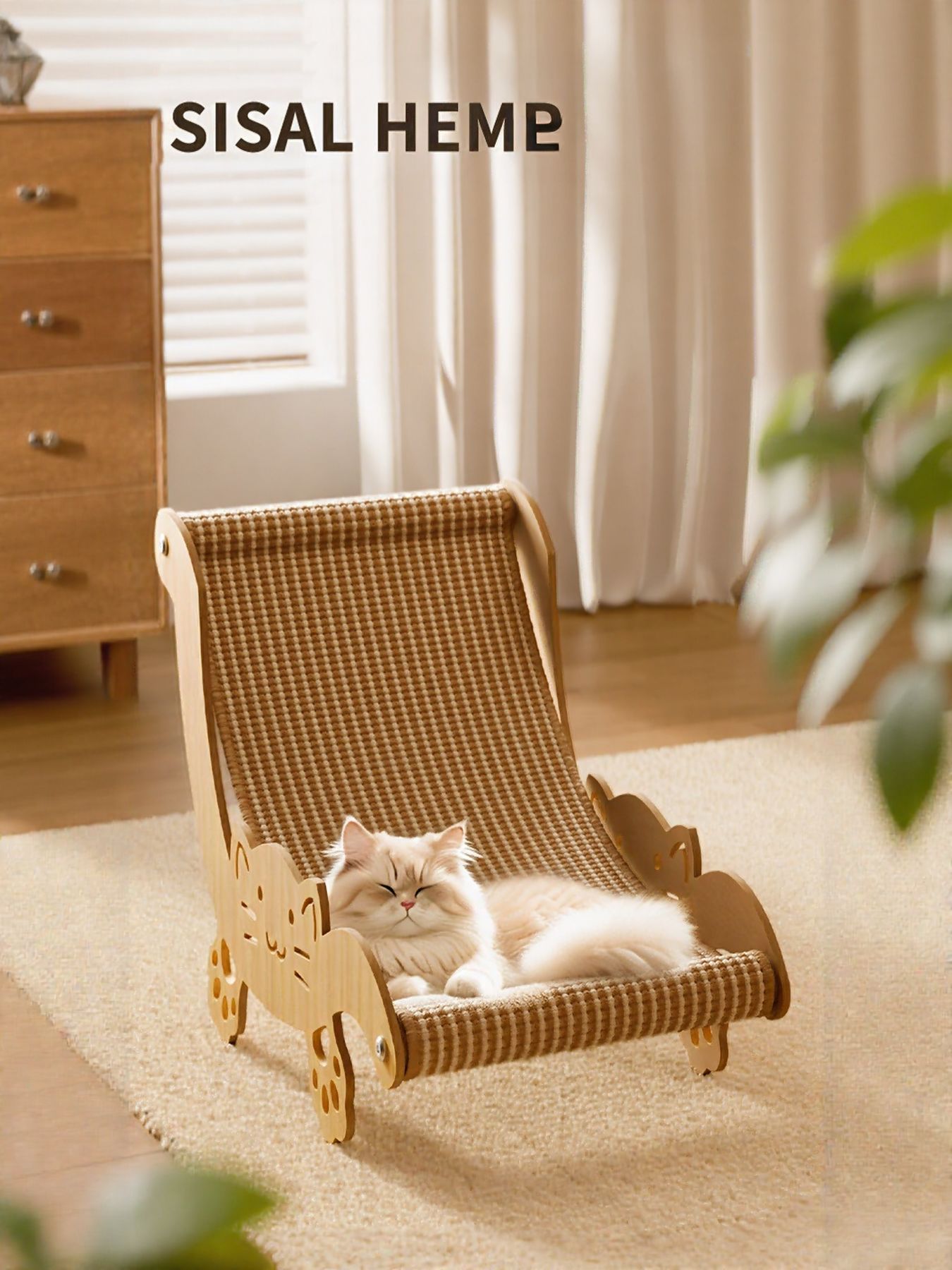 Cat Scratching Board Recliner