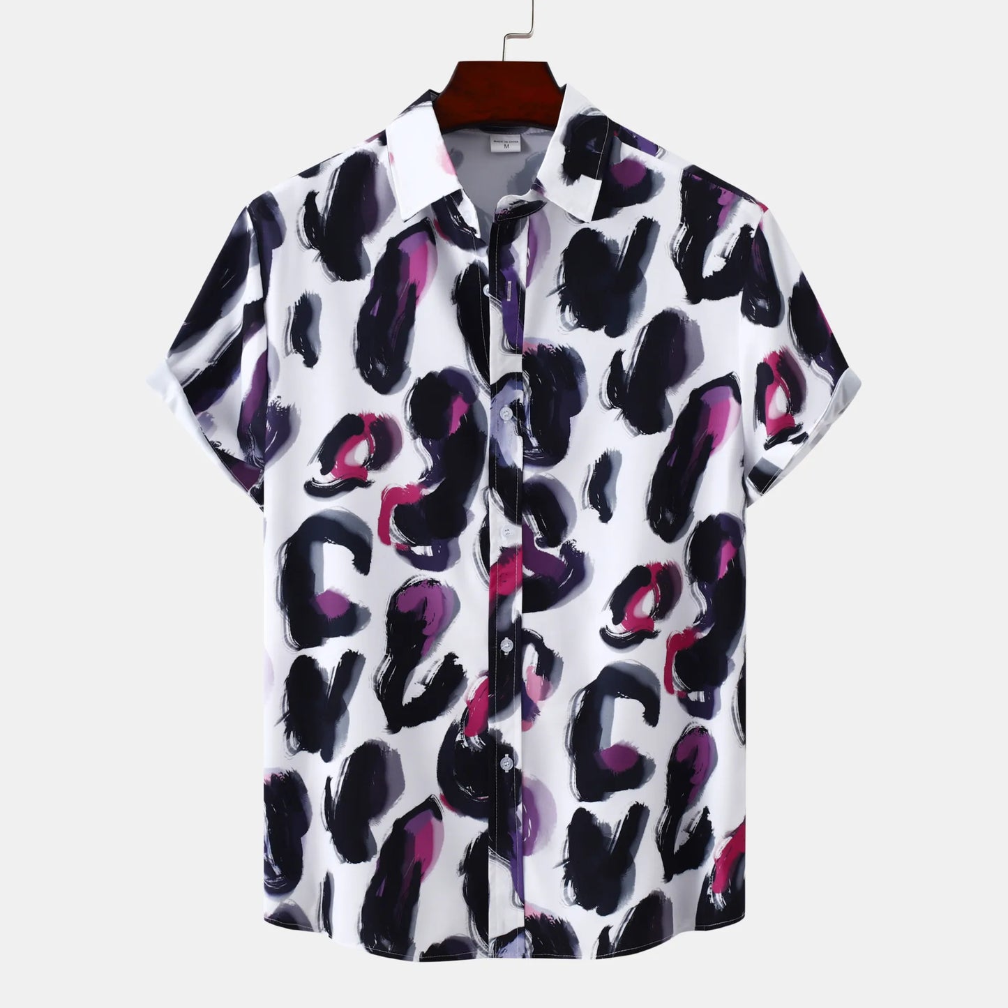 Printed Plus Size Button-Up Shirt