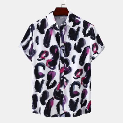 Printed Plus Size Button-Up Shirt