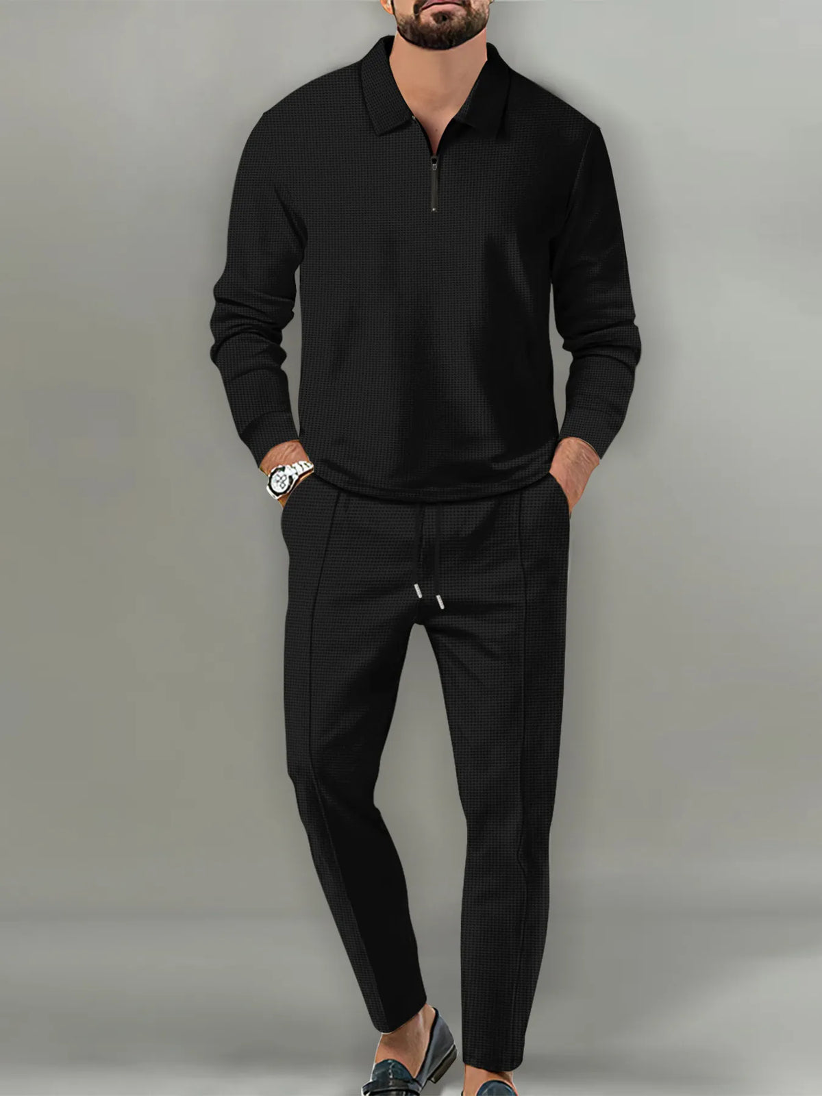 Men's Long Sleeve Top and Pants Set