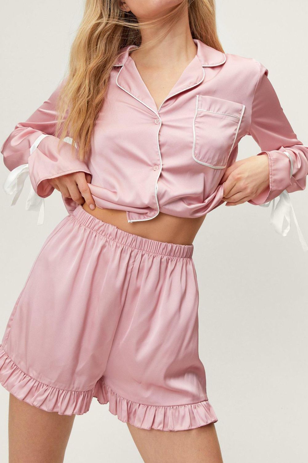 Frill Shorts Lounge Set