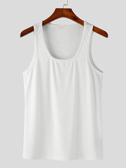 Men's Square Neck Wide Strap Tank