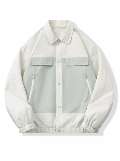 Men's Full Size Snap Down Jacket