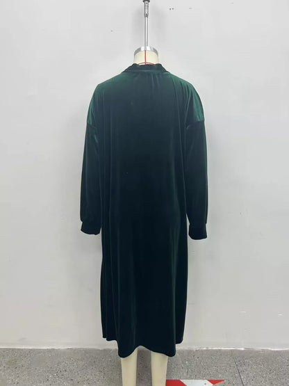 Long velvet cardigan, view 9