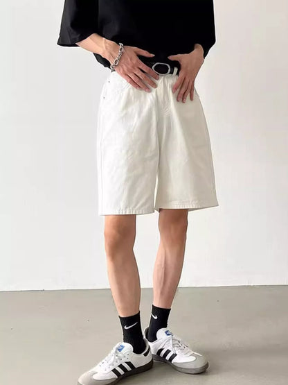 Men's Full Size Elastic Waistband Shorts