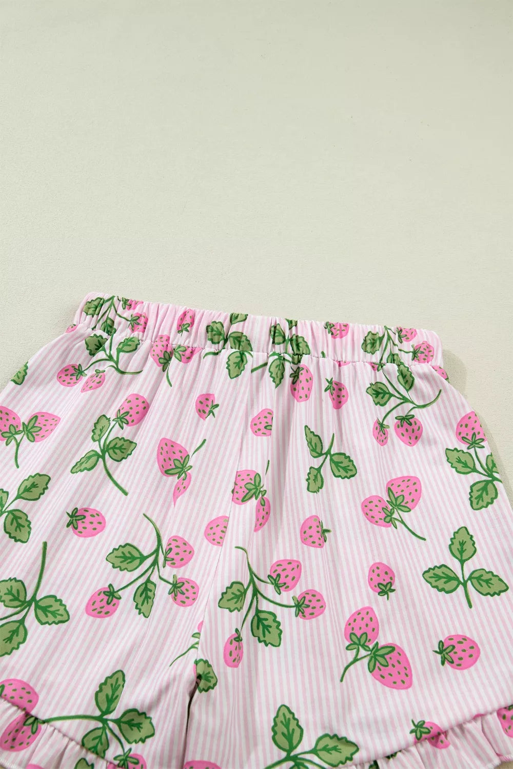 Striped Strawberry Pajama Set