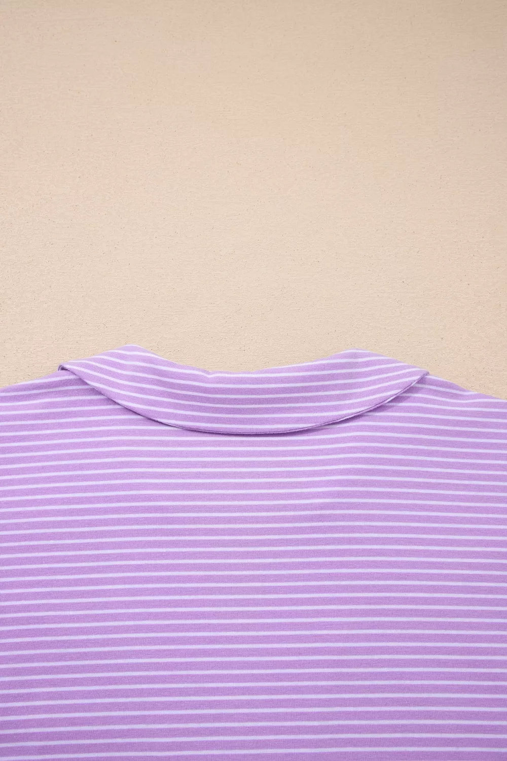 Stripe Polo Shirt and Drawstring Shorts Set