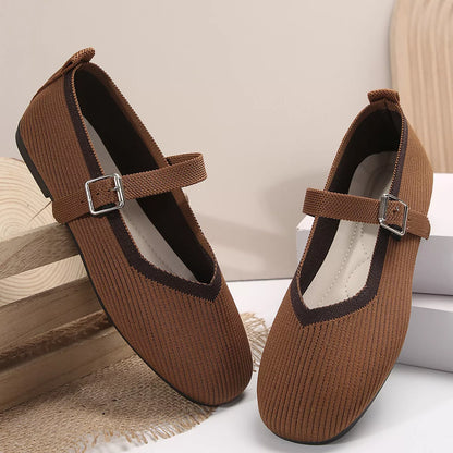Round Toe Mesh Slip-Ons