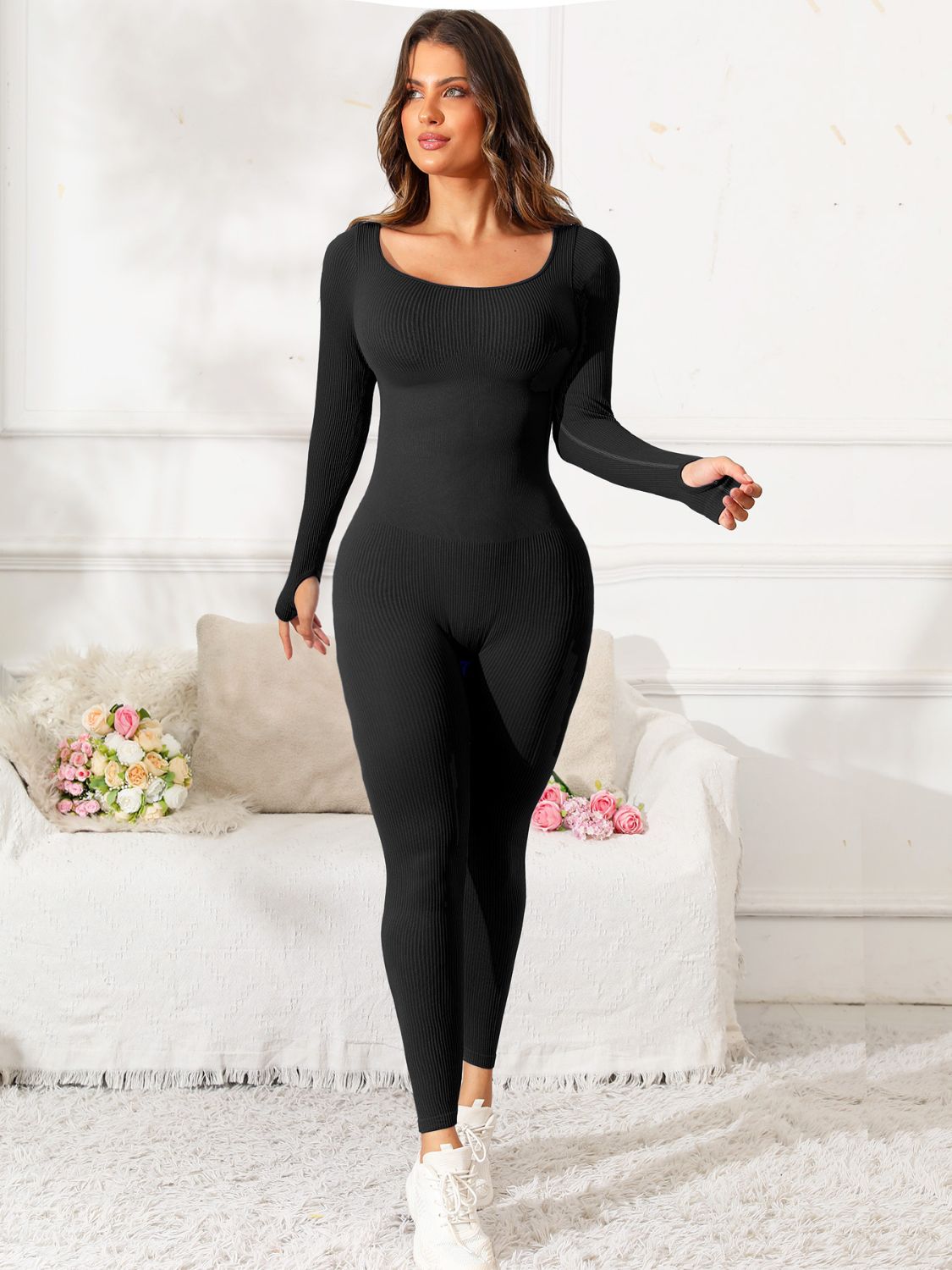 Long Sleeve Active Jumpsuit