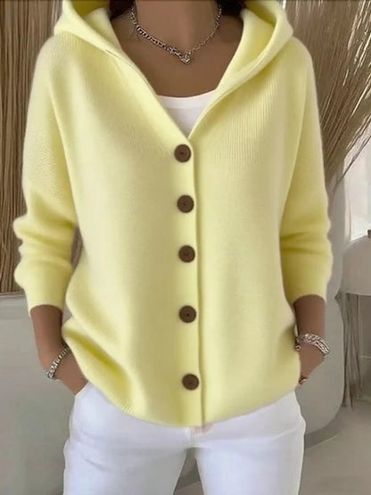 Hooded knit cardigan, view 24