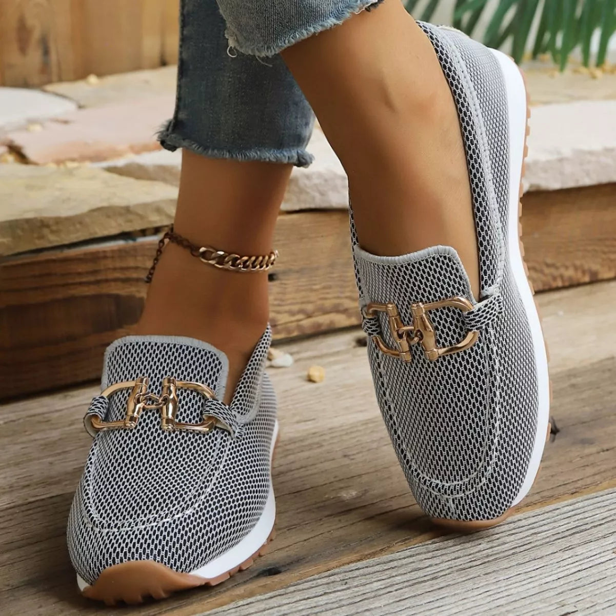 Round Toe Slip-Ons