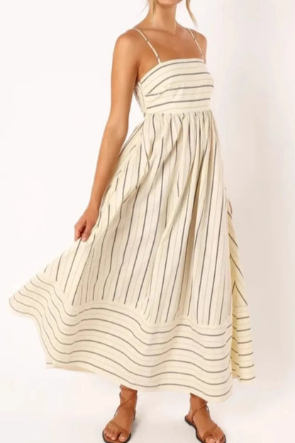 Striped Flowing Cami Dress