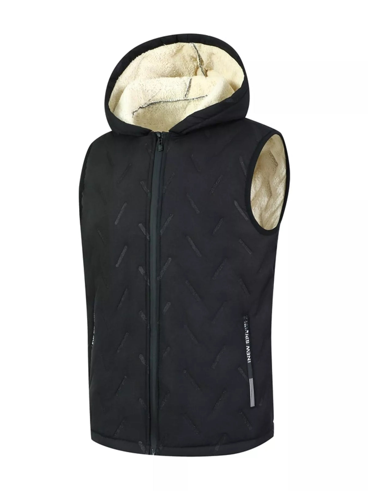 Men's fleece-lined quilted vest, view 11