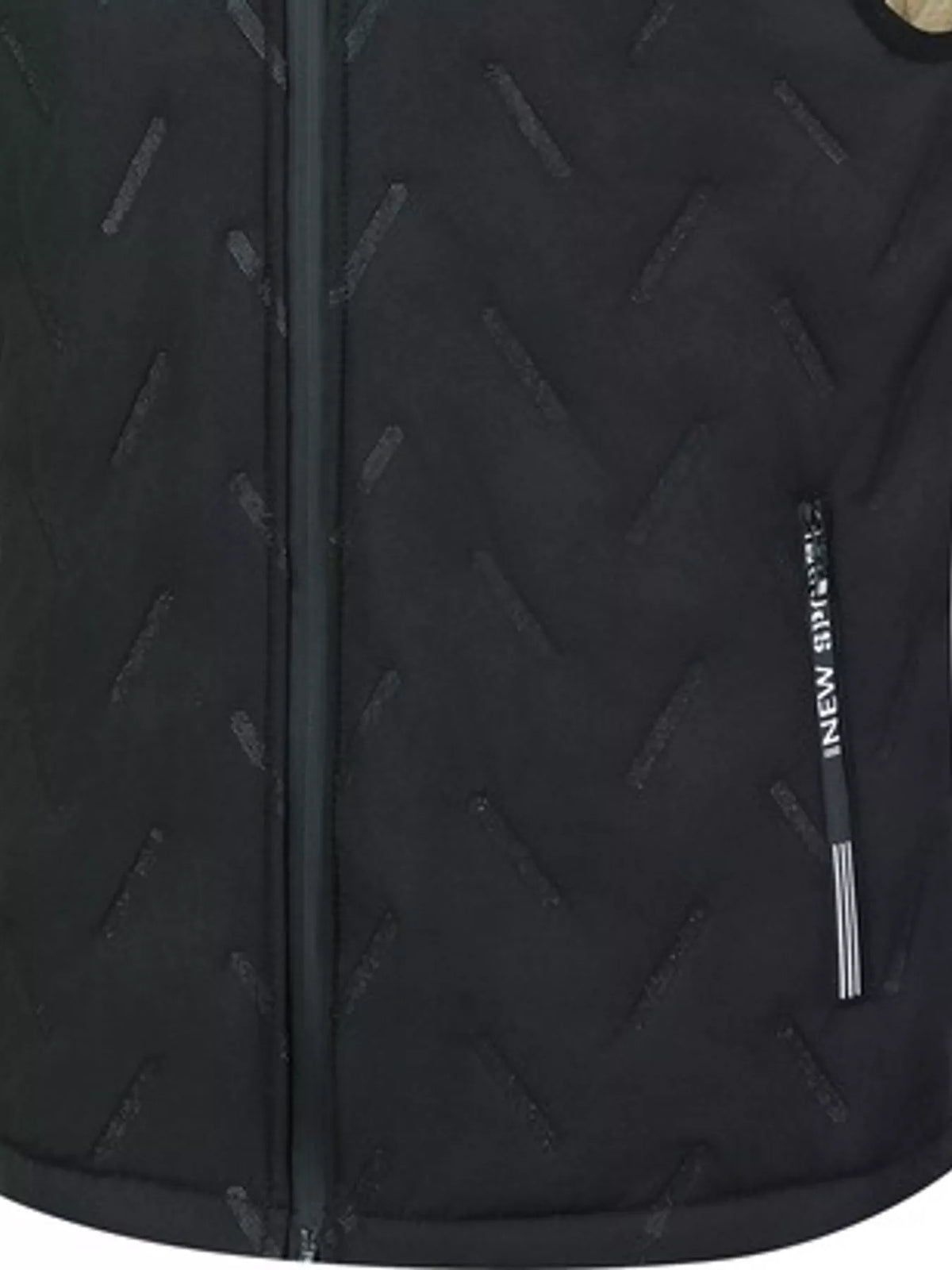 Men's fleece-lined quilted vest, view 13