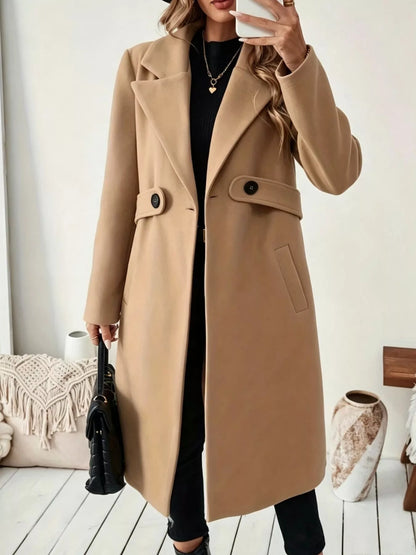 Single-Button Longline Coat