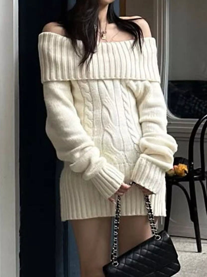 Plus size cable knit sweater dress, view 4