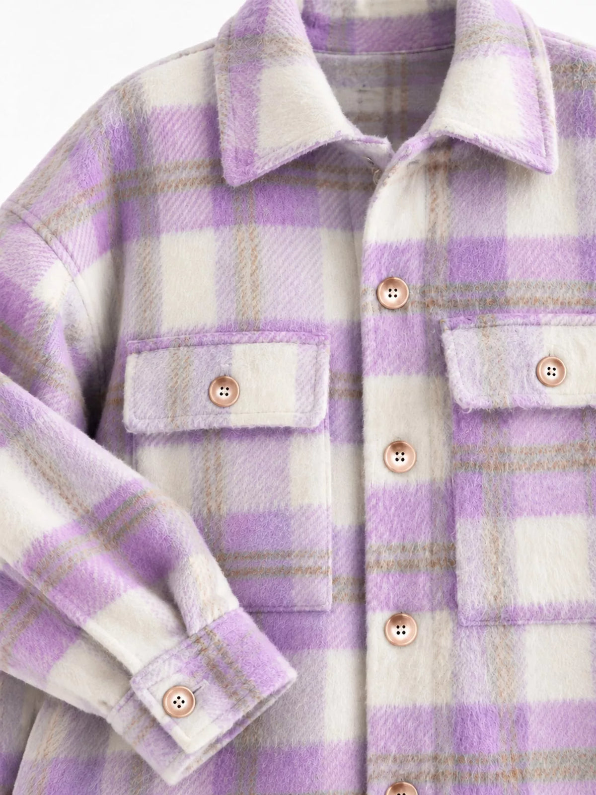 Plaid button-down jacket, view 11