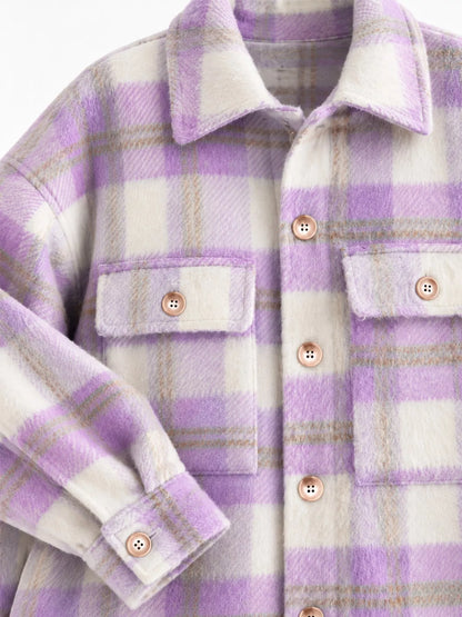 Plaid button-down jacket, view 11