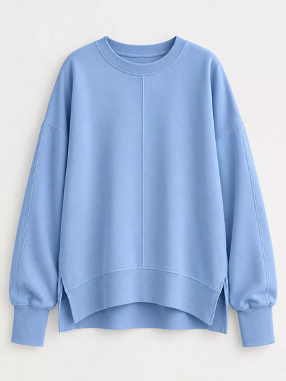 Oversized crew neck sweatshirt, view 6