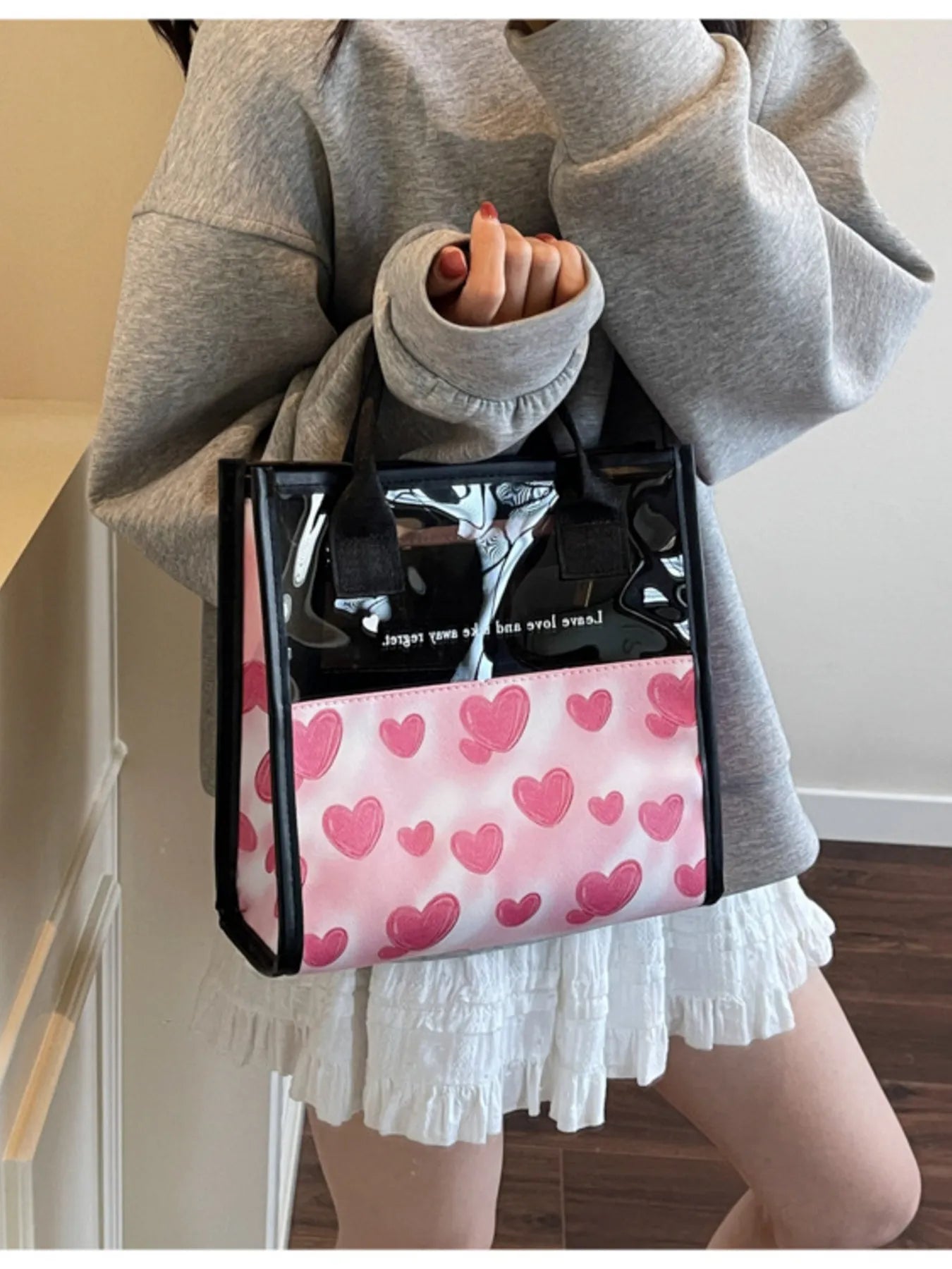 Heart Print Fashion Handbag