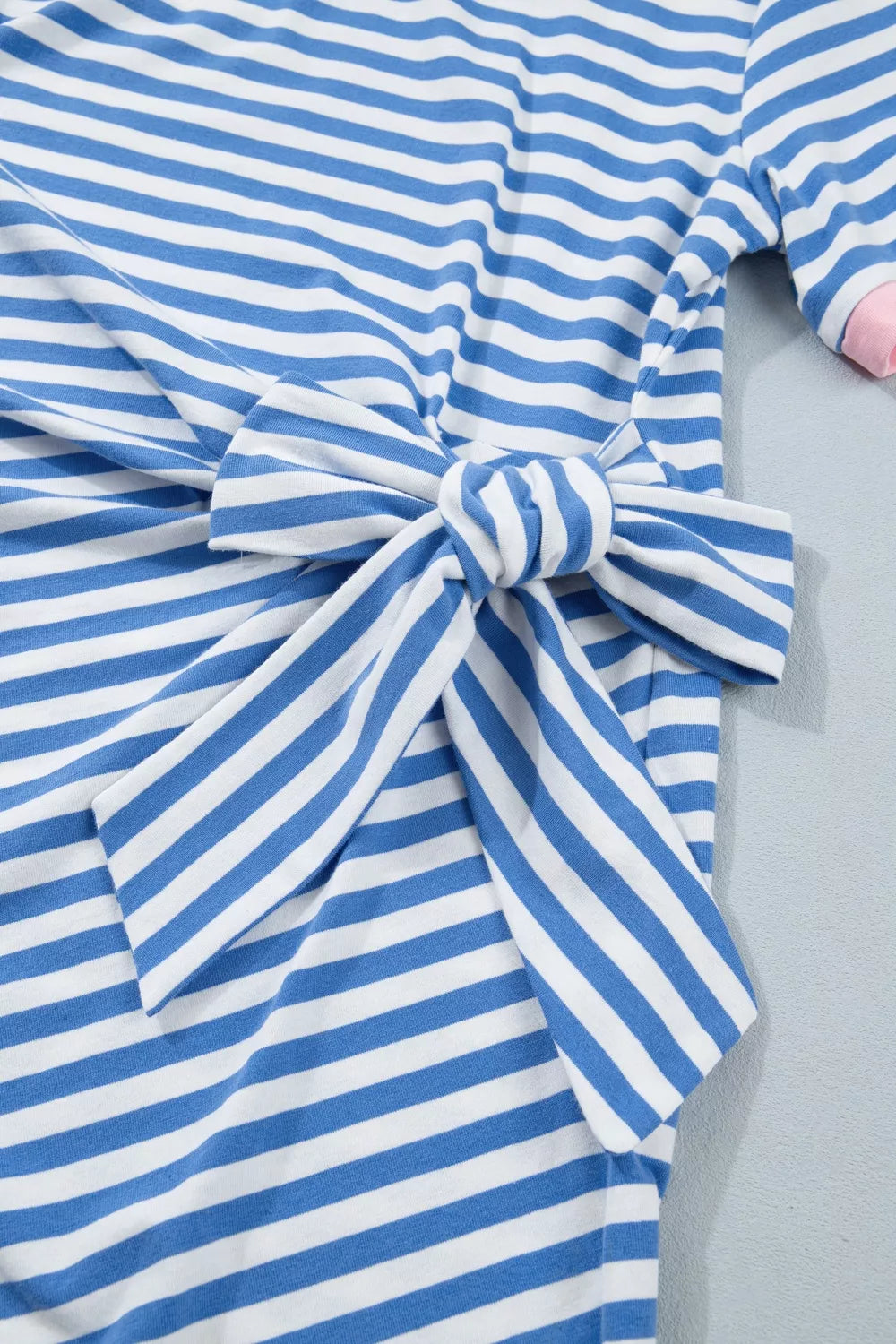 Stripe Nautical Tie Mini Dress